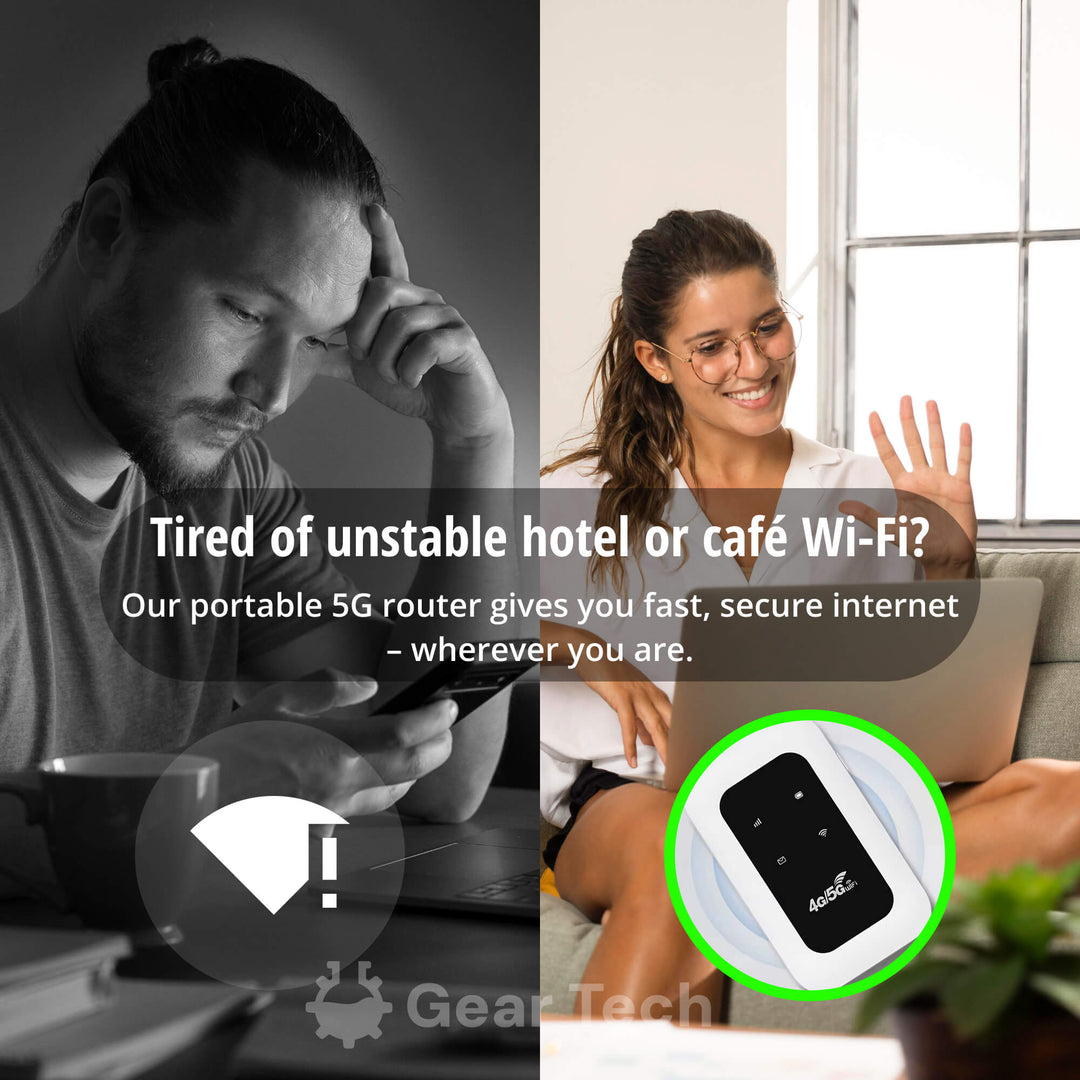 RoamWave 5G Portable WiFi Hotspot For Travel Or Home Use