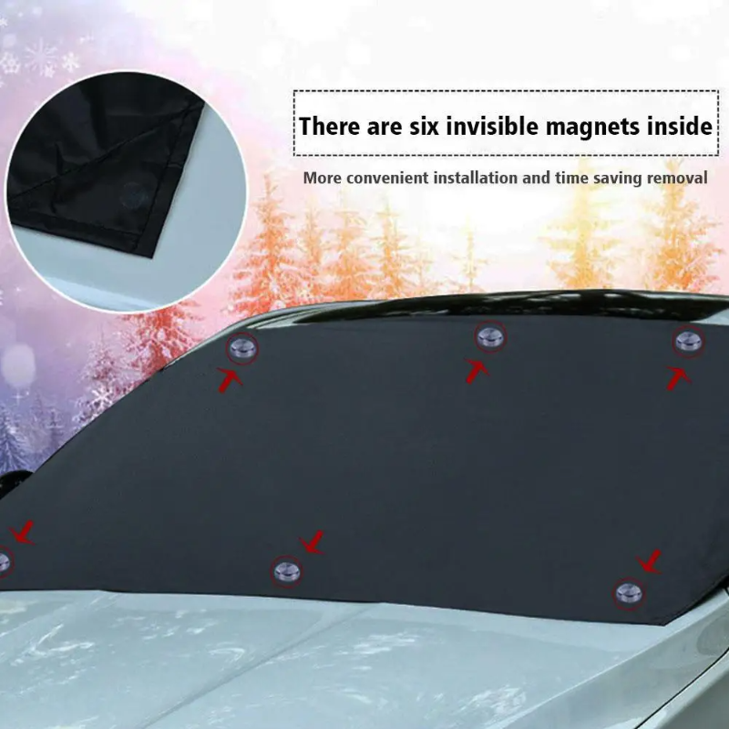 Magnetische Windschutzscheibenabdeckung für alle Wetterbedingungen – FrostGuardia