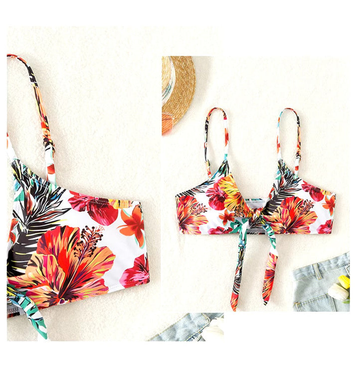 High-Waisted Bikini Set with Cover-up – Amira