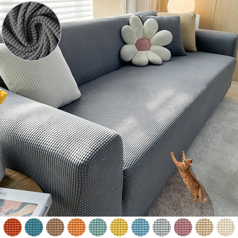 Stretch Textured Sofa Cover – Stylish Protection for Your Sofa