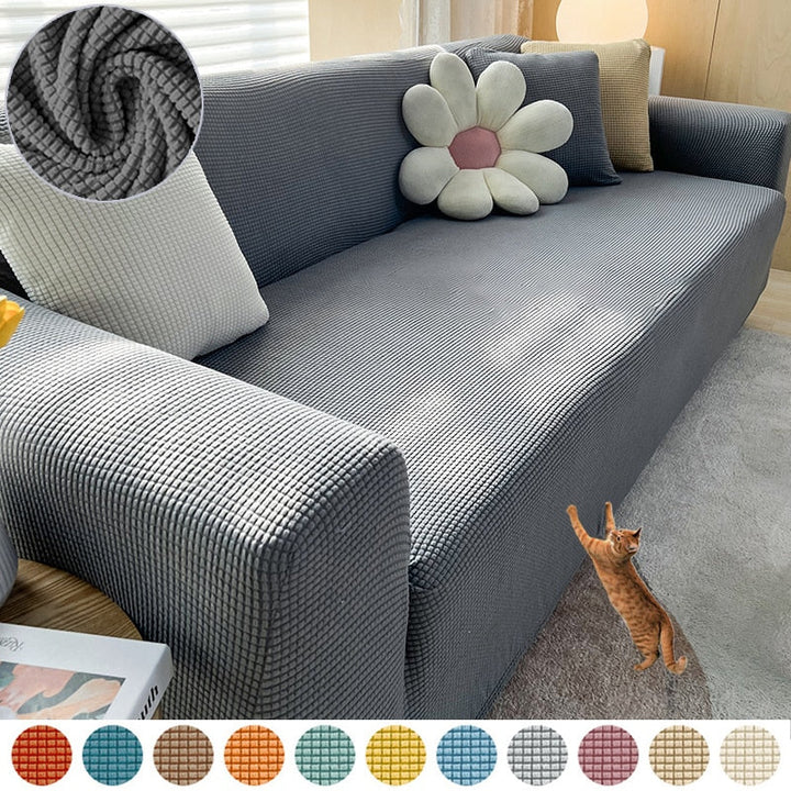 Stretch Textured Sofa Cover – Stylish Protection for Your Sofa