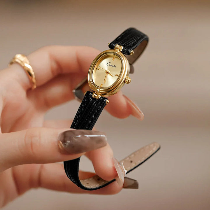 Sienna - Elegant Quartz Watch with Gold-Tone Strap