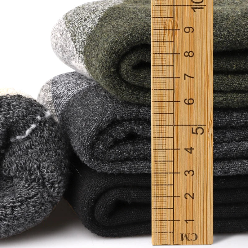 Merino Wool Socks for Men | Thermal Winter | Pack of 3 | Terry Lining & Mid Length