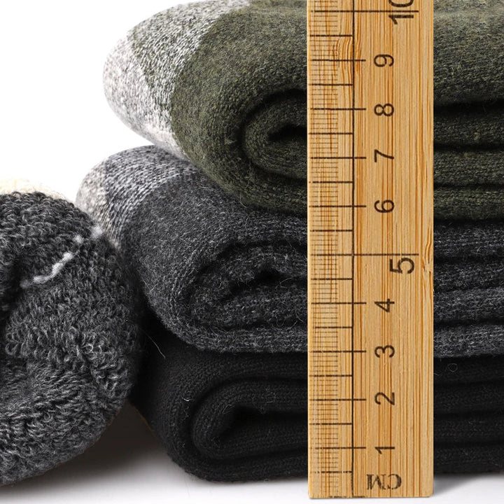 Merino Wool Socks for Men | Thermal Winter | Pack of 3 | Terry Lining & Mid Length