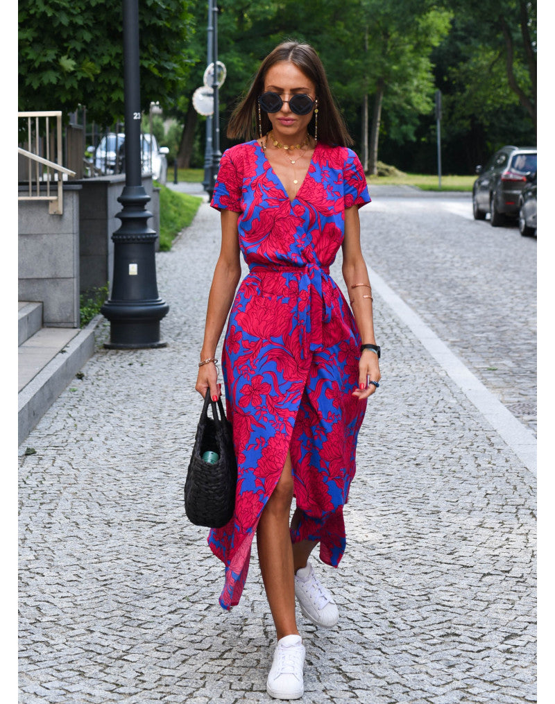 Summer Maxi Dress with Floral Print