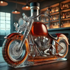 Harley Motorcycle-Shaped Whiskey Decanter for the Home Bar