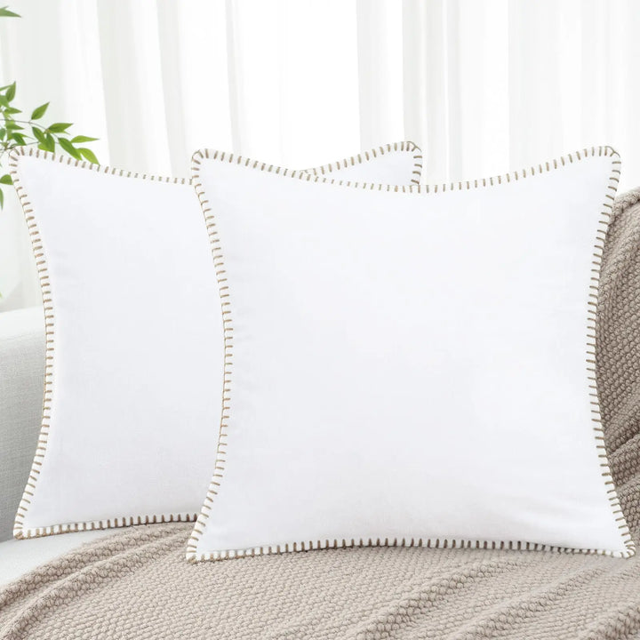 Liorenn – Chenille Cushion Cover with Stitched Edge
