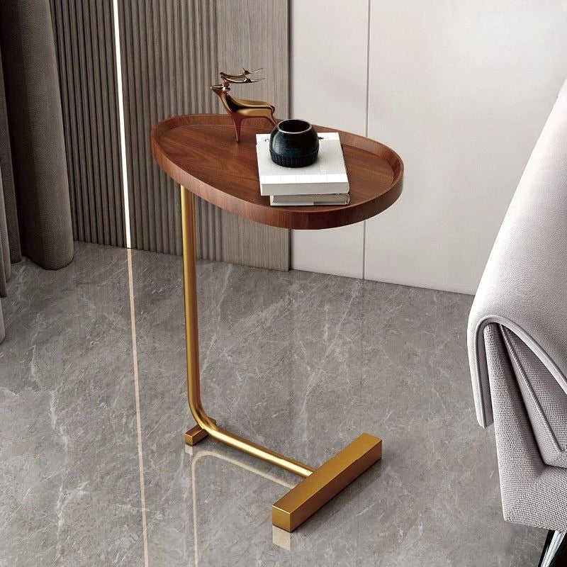 Nirethia - C-Shaped Mobile Side Table Ideal for Sofa or Bed