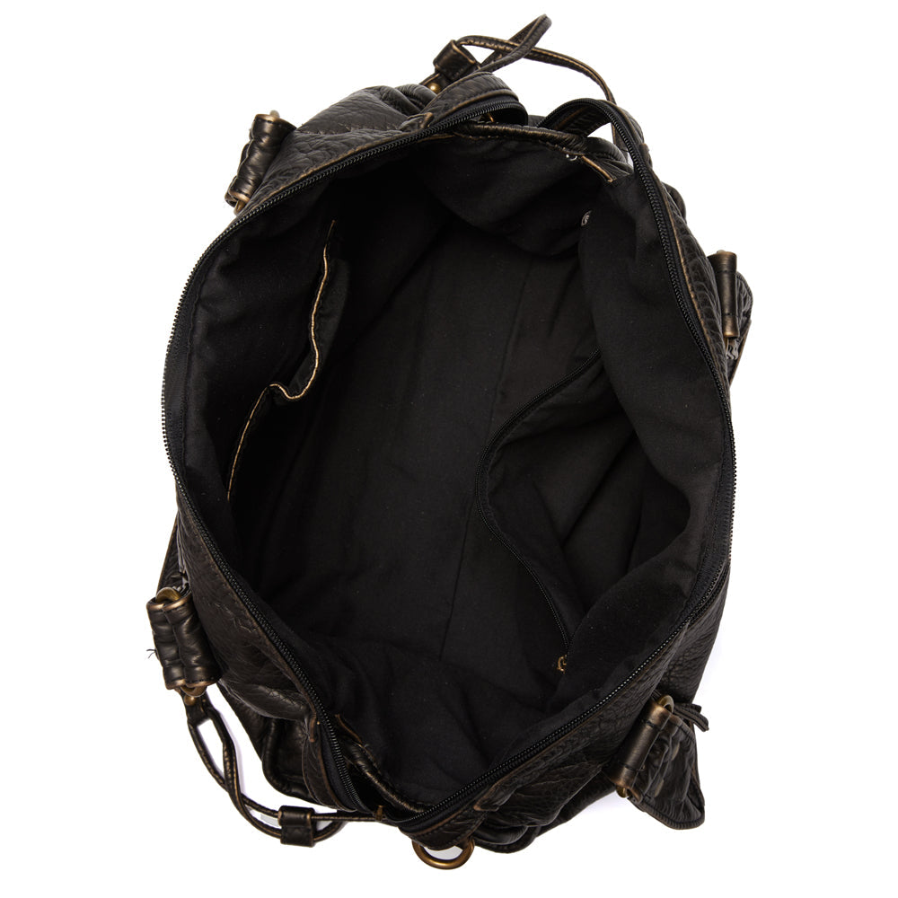 Élégance Noire | Luxus-Handtasche aus echtem Leder