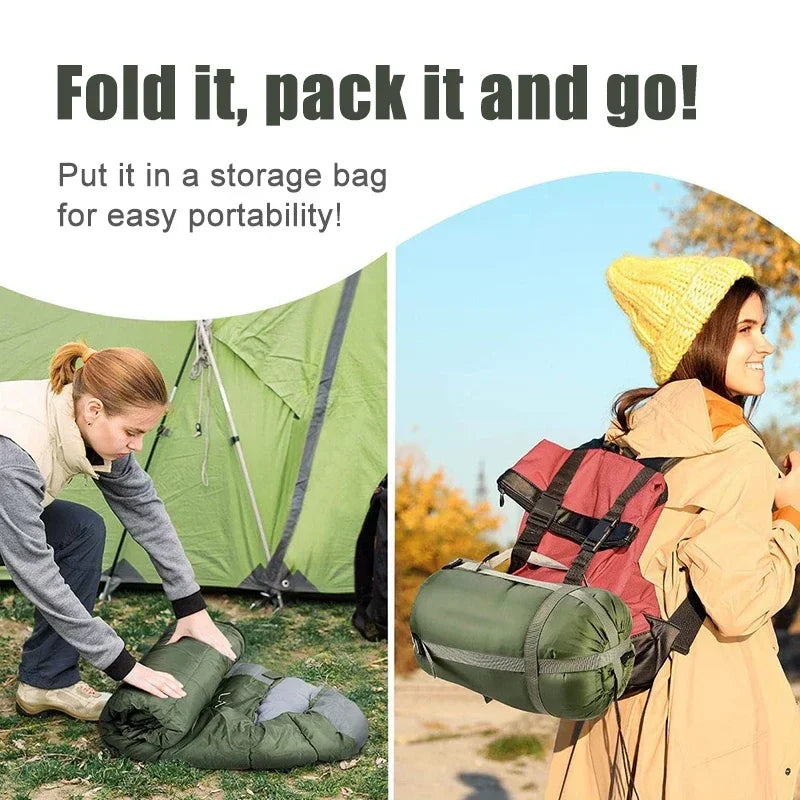 Ultraleicht-Schlafsack für 4 Jahreszeiten – Warm und Wasserdicht für Outdoor-Abenteuer und Camping