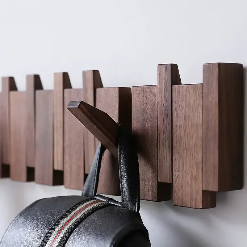 Wooden Piano Coat Rack – Elegant Wall Organizer for the Hallway