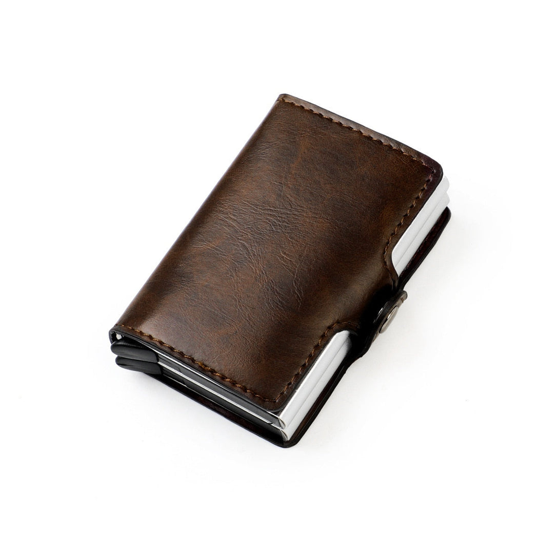 RFID Wallet with Double Pop-Up Pockets in Aluminium