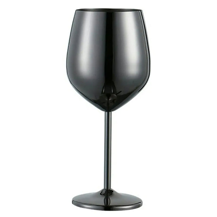 Stainless Steel Wine Glass with Mirror Finish for Everyday Use