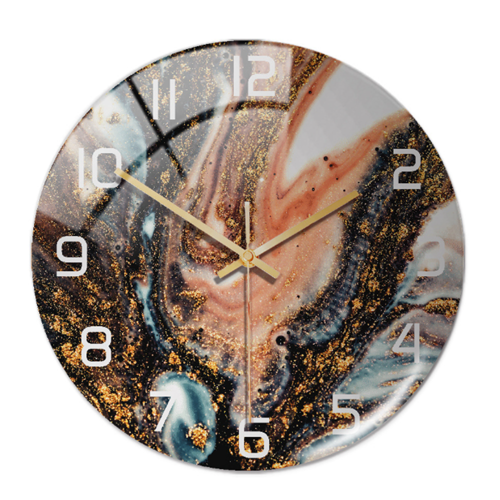 Elegant Marble-Effect Wall Clock – MarbleTime