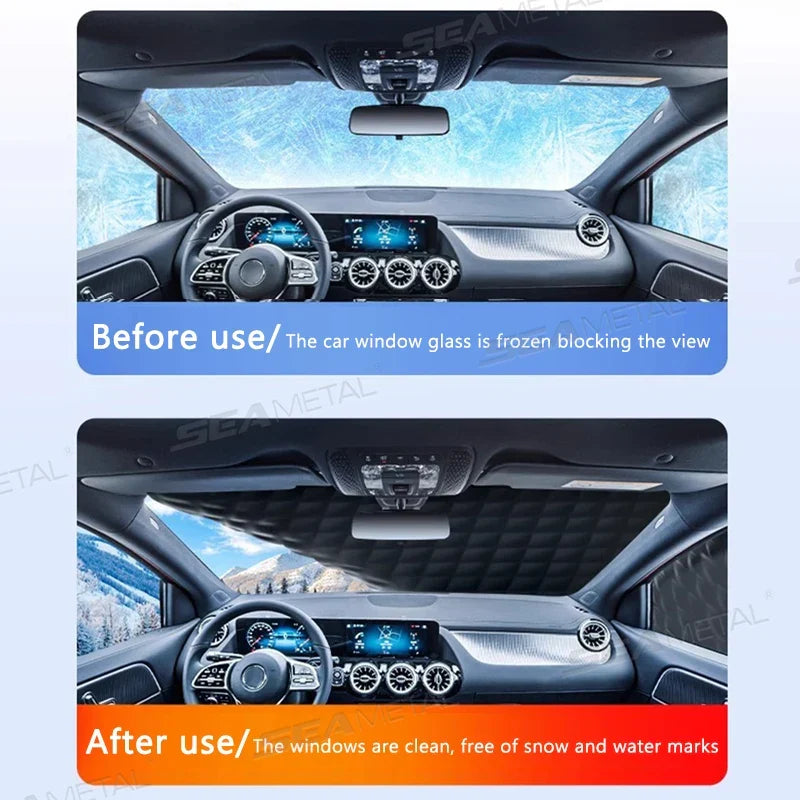 FrostGuard Pro | 5-Layer Windscreen Cover | Magnetic and Wind-Resistant | Complete Ice Protection