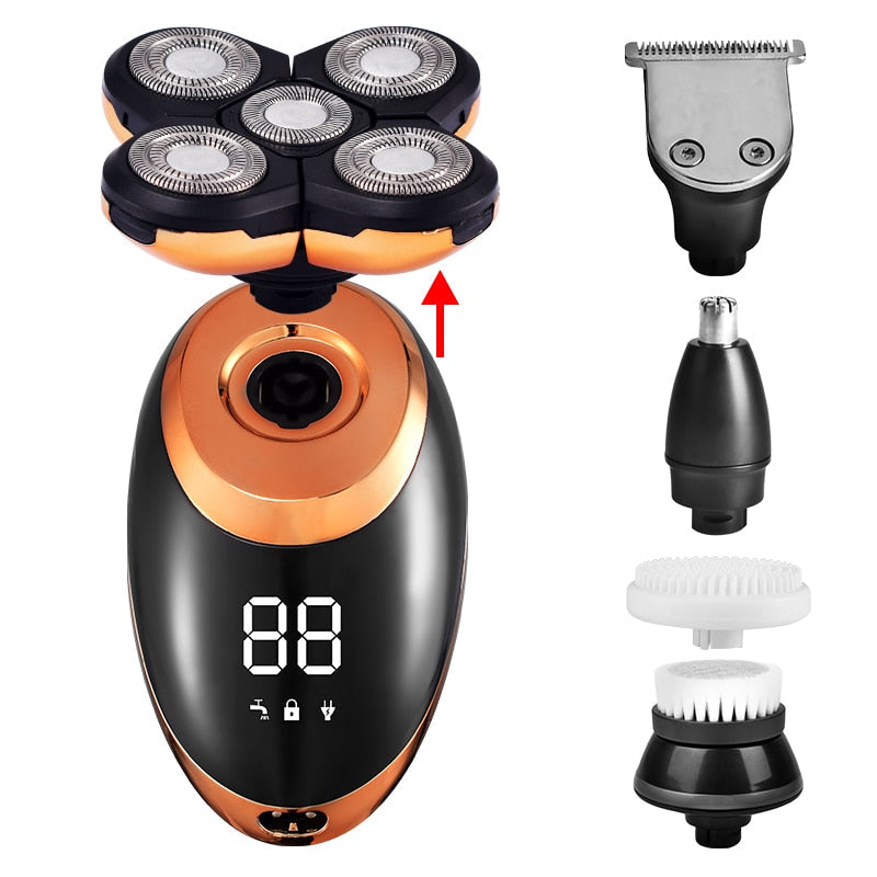 Waterproof Cordless Multifunctional Trimmer and Shaver for Men