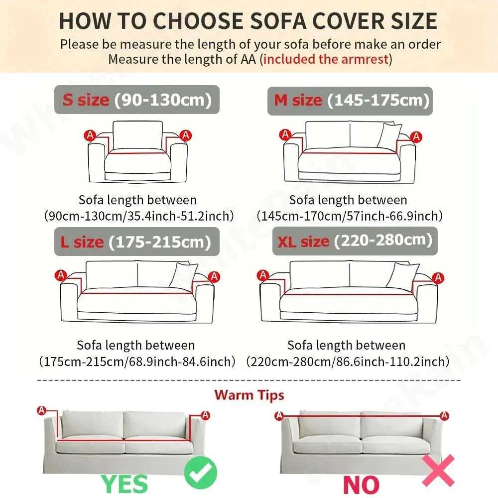 Sofa Cover - Lightweight and Non-Slip Couch Cover