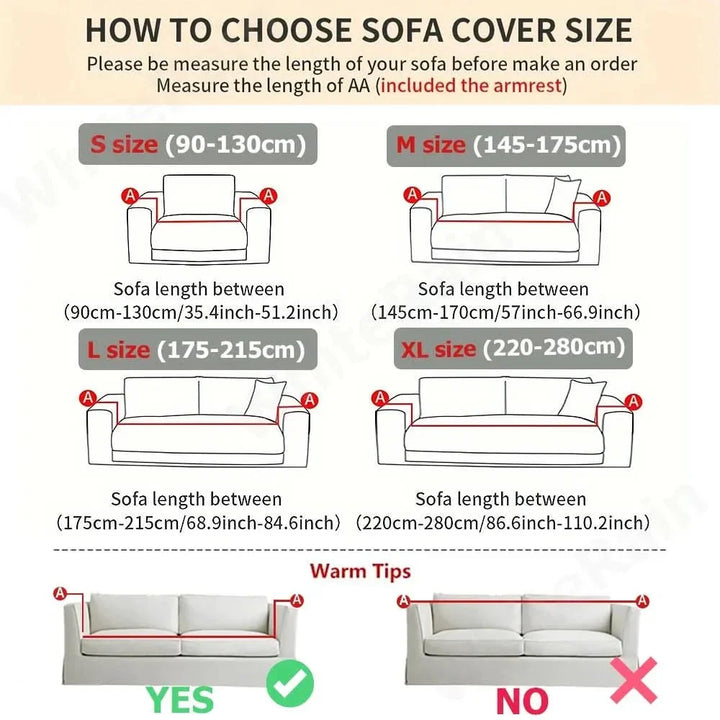 Sofa Cover - Lightweight and Non-Slip Couch Cover