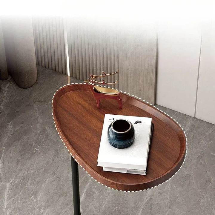 Nirethia - C-Shaped Mobile Side Table Ideal for Sofa or Bed