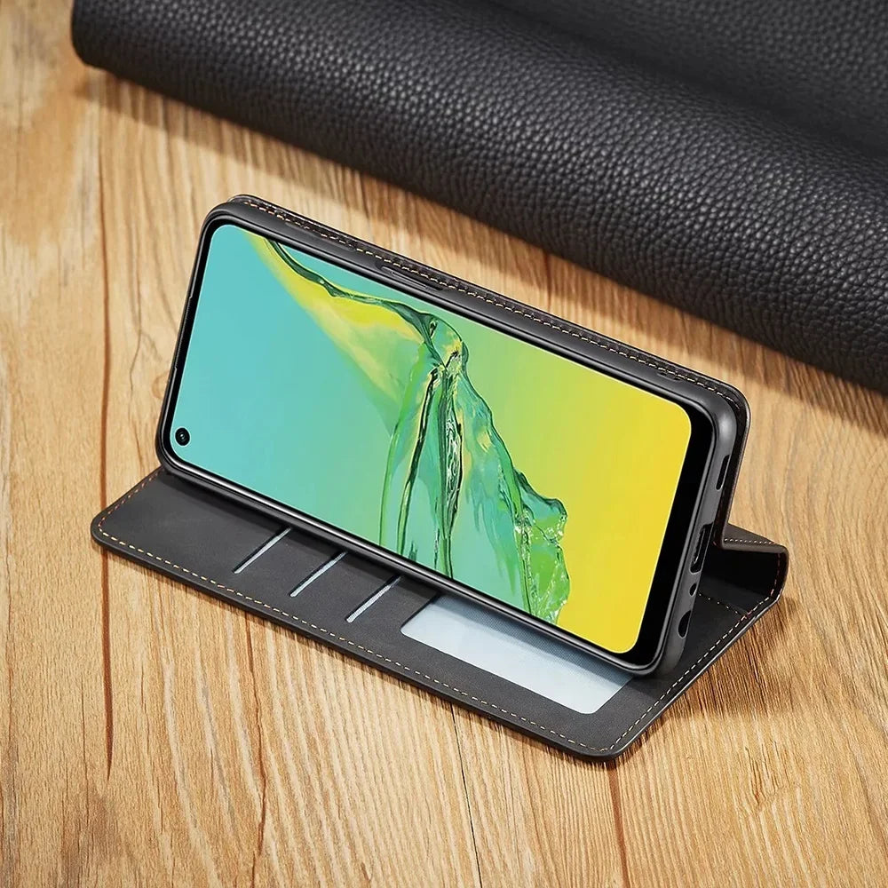 Smartphone Case: Magnetic Leather Case for Elegant Protection