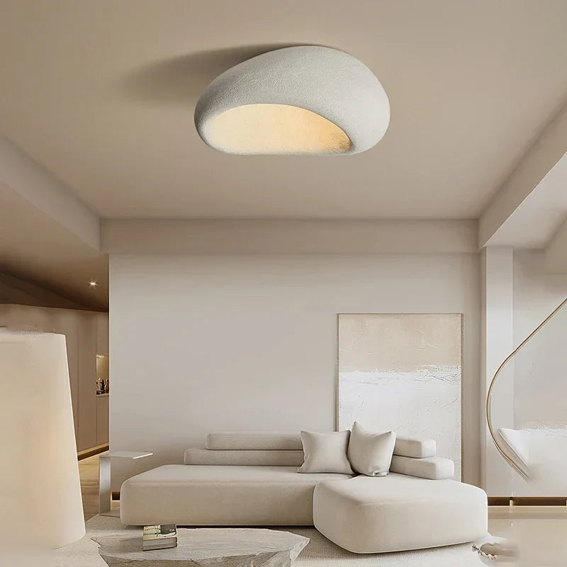 LED-Deckenlampe im Wabi-Sabi-Stil – dekorative Deckenleuchte mit organischer Form