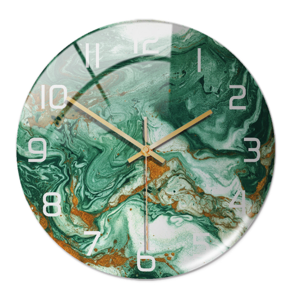 Elegant Marble-Effect Wall Clock – MarbleTime