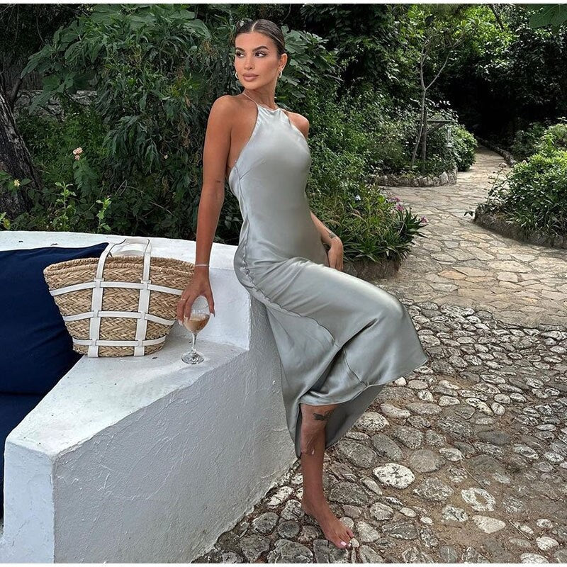 Sleeveless Elegant Maxi Dress – Sakia