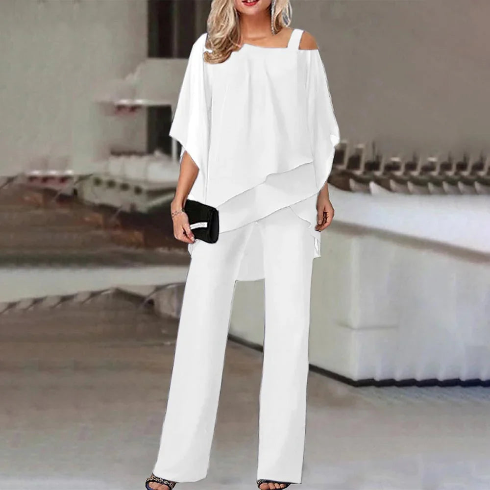 JacobNora AUS– Elegant Cold-Shoulder Jumpsuit for Women