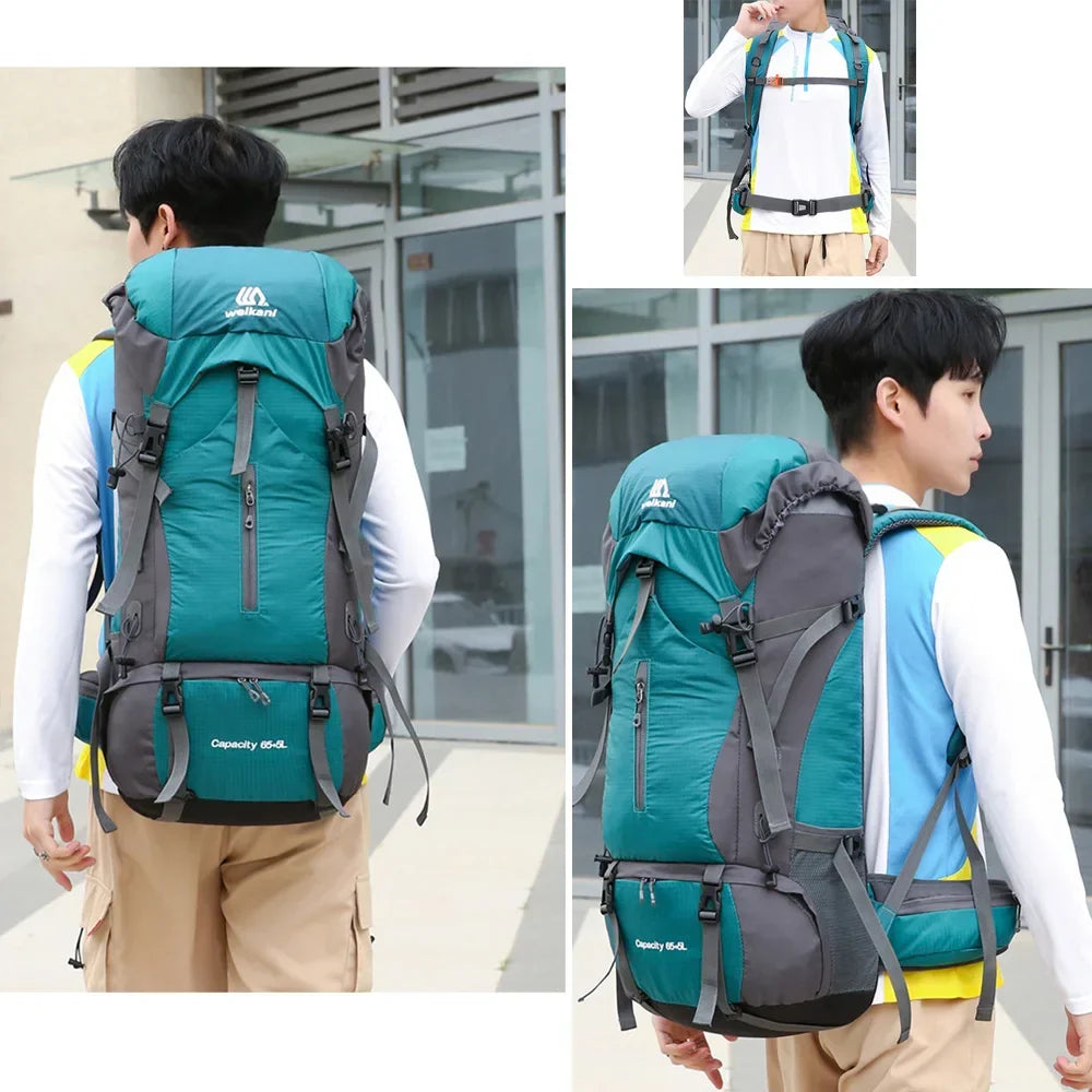 Alpivento 70L Trekking Backpack | Waterproof Camping Backpack with Rain Cover | Large Outdoor Backpack for Hiking, Mountaineering and Travel Brand:
