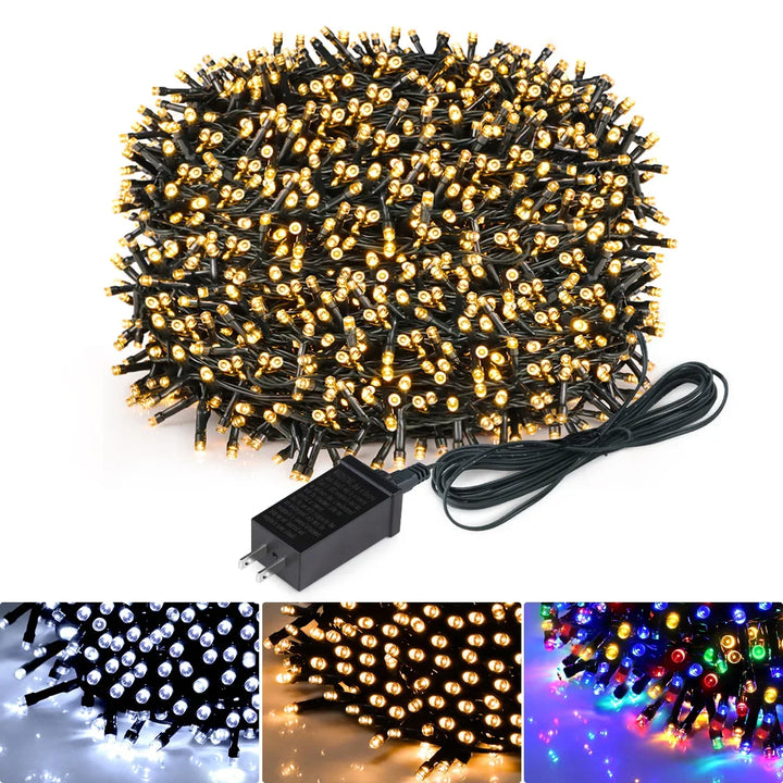 LuminaraX | 24V Outdoor LED Light Chain | 8 Lighting Modes | Waterproof IP65 | 10–100 m | For Garden, Home and Christmas Decorations