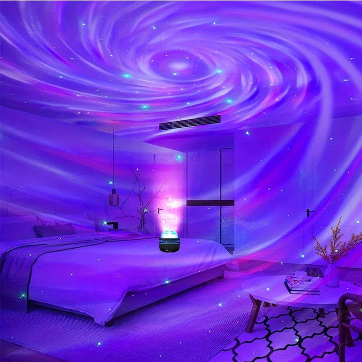 Polariva Northern Lights Projector | Music Sync & Remote Control | RGB Ambient Light | USB Charging | 7.8×7.8×8.7 cm