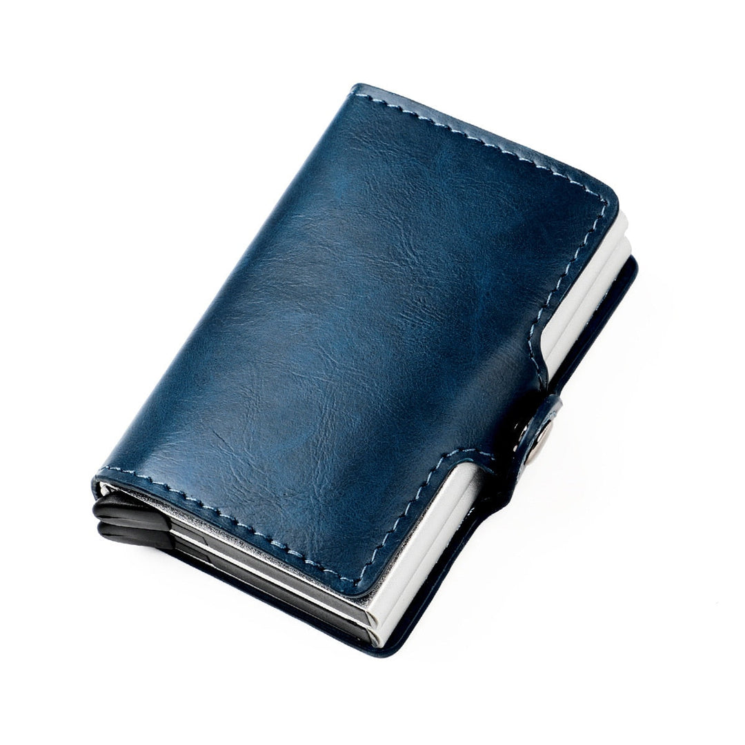 RFID Wallet with Double Pop-Up Pockets in Aluminium