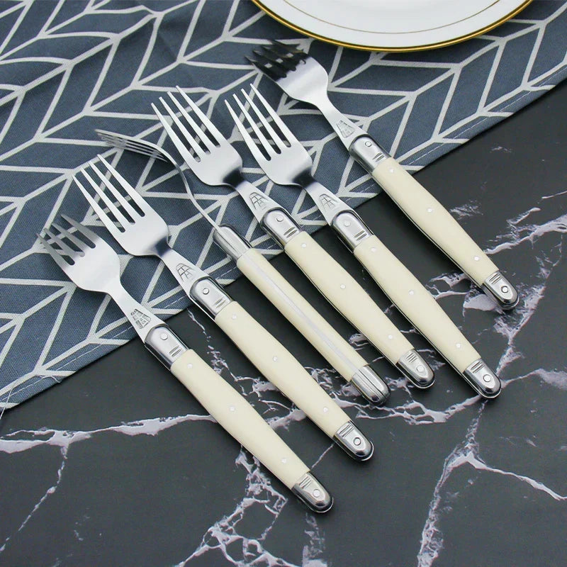IvoryElegance – Luxury Laguiole Cutlery Set with Timeless Style