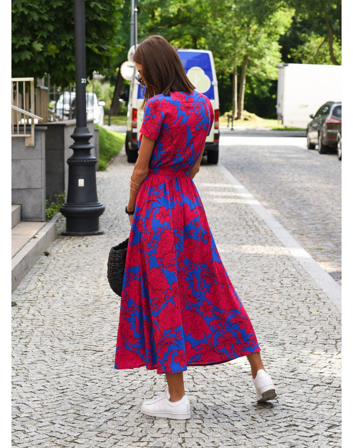 Summer Maxi Dress with Floral Print