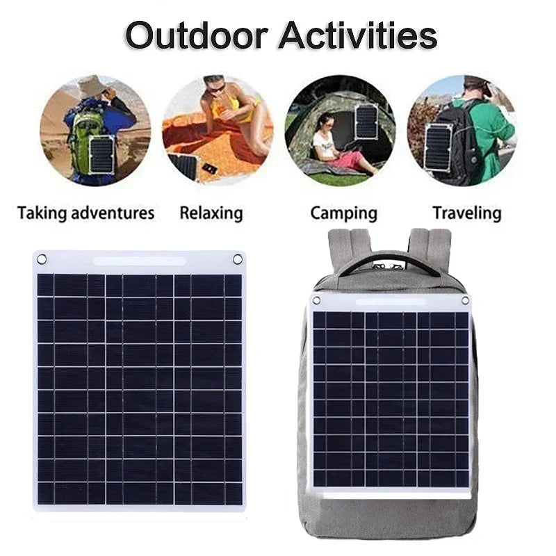 SOLVION Charge 100W Portable Solar Panel | 5V | Dual USB | Waterproof | Outdoor & Camping