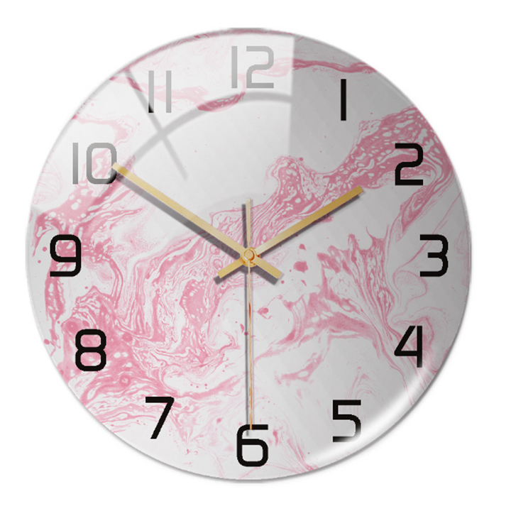 Elegant Marble-Effect Wall Clock – MarbleTime