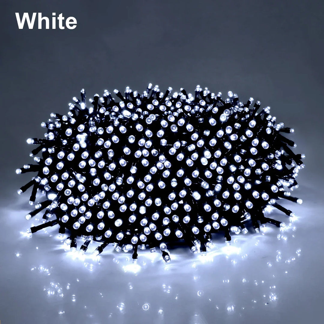 LuminaraX | 24V Outdoor LED Light Chain | 8 Lighting Modes | Waterproof IP65 | 10–100 m | For Garden, Home and Christmas Decorations