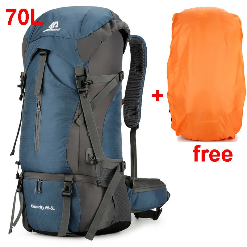 Alpivento 70L Trekking Backpack | Waterproof Camping Backpack with Rain Cover | Large Outdoor Backpack for Hiking, Mountaineering and Travel Brand: