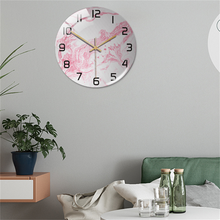 Elegant Marble-Effect Wall Clock – MarbleTime