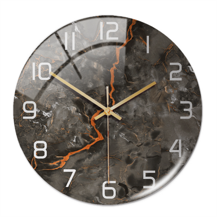 Elegant Marble-Effect Wall Clock – MarbleTime