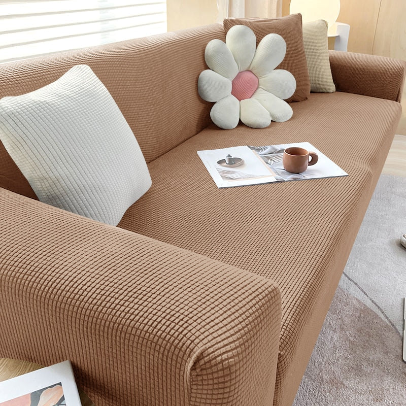 Stretch Textured Sofa Cover – Stylish Protection for Your Sofa