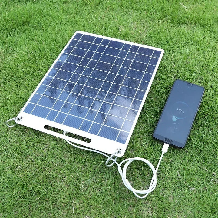 SOLVION Charge 100W Portable Solar Panel | 5V | Dual USB | Waterproof | Outdoor & Camping