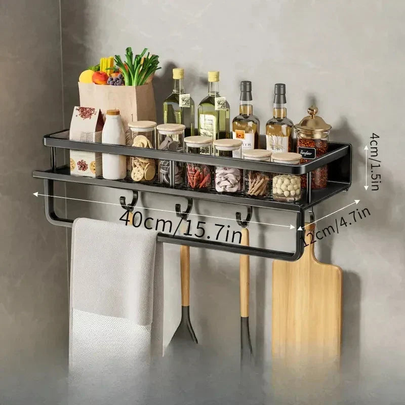 Modern Black Kitchen Shelf – MetroRack