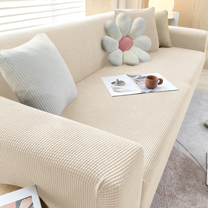 Stretch Textured Sofa Cover – Stylish Protection for Your Sofa
