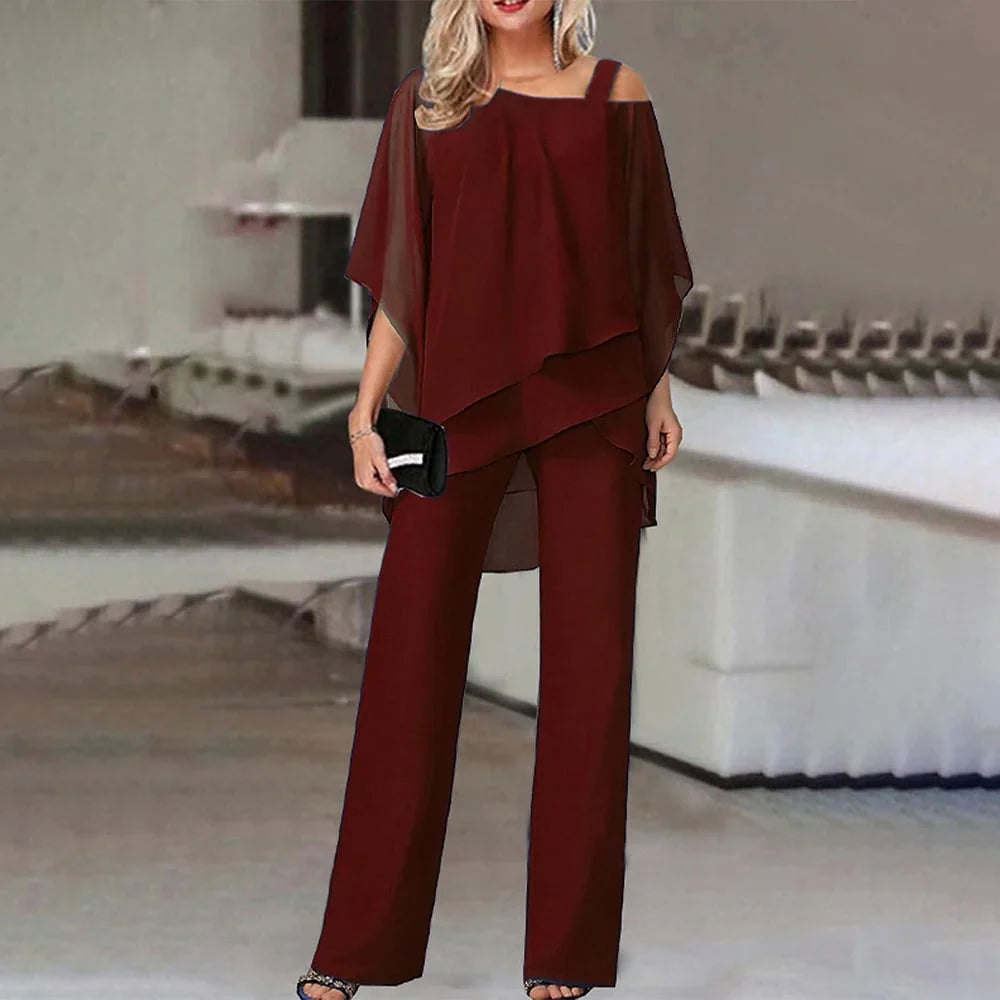 JacobNora AUS– Elegant Cold-Shoulder Jumpsuit for Women