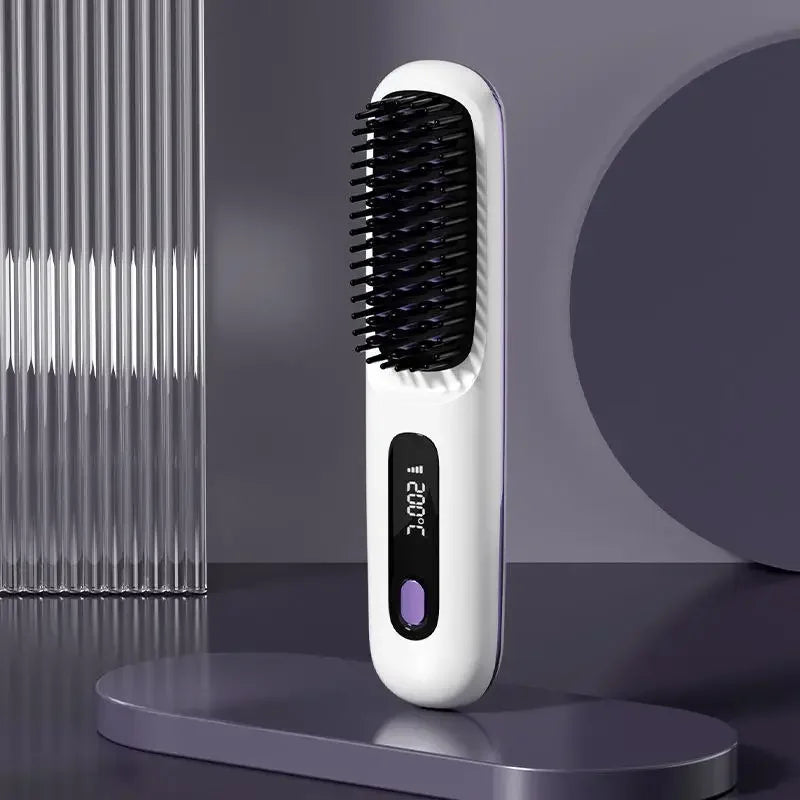 Glissara | Cordless Hair Straightener | USB Charging Function and LCD Display | Ceramic and Ion Technology