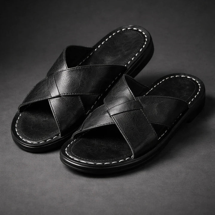 Men's Sandals | Criss-Cross Strap Design & Slip-On Comfort
