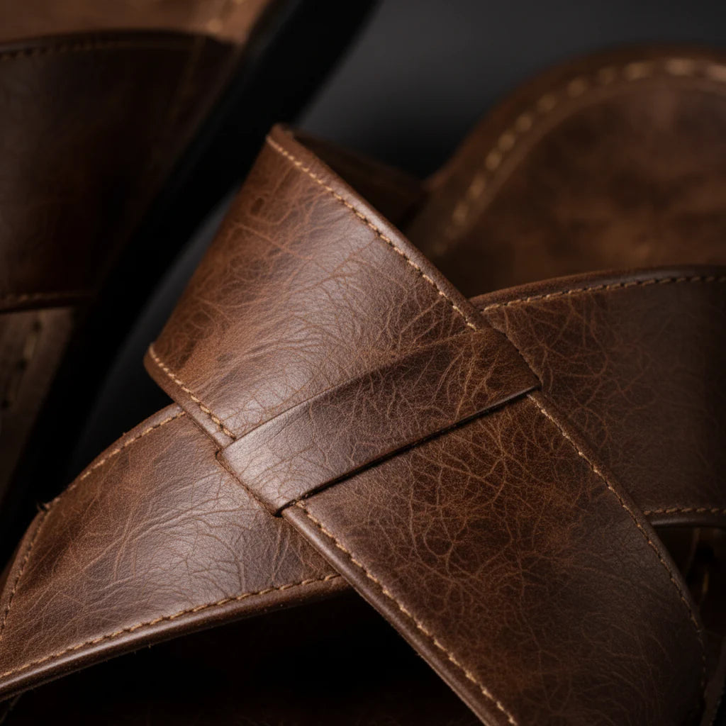 Men's Sandals | Criss-Cross Strap Design & Slip-On Comfort