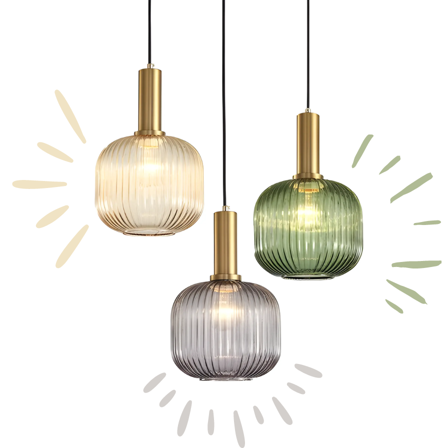Retro Glass Pendant Lamp – ColorVibe