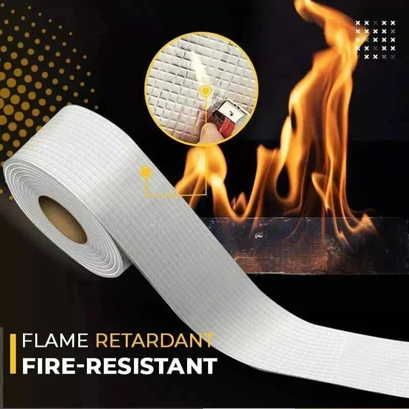 Wasserdichtes, Hitzebeständiges Klebeband - Dickeres Butyl-Aluminiumband für Reparaturen an Wänden, Pools und Dächern - Selbstklebendes Klebeband